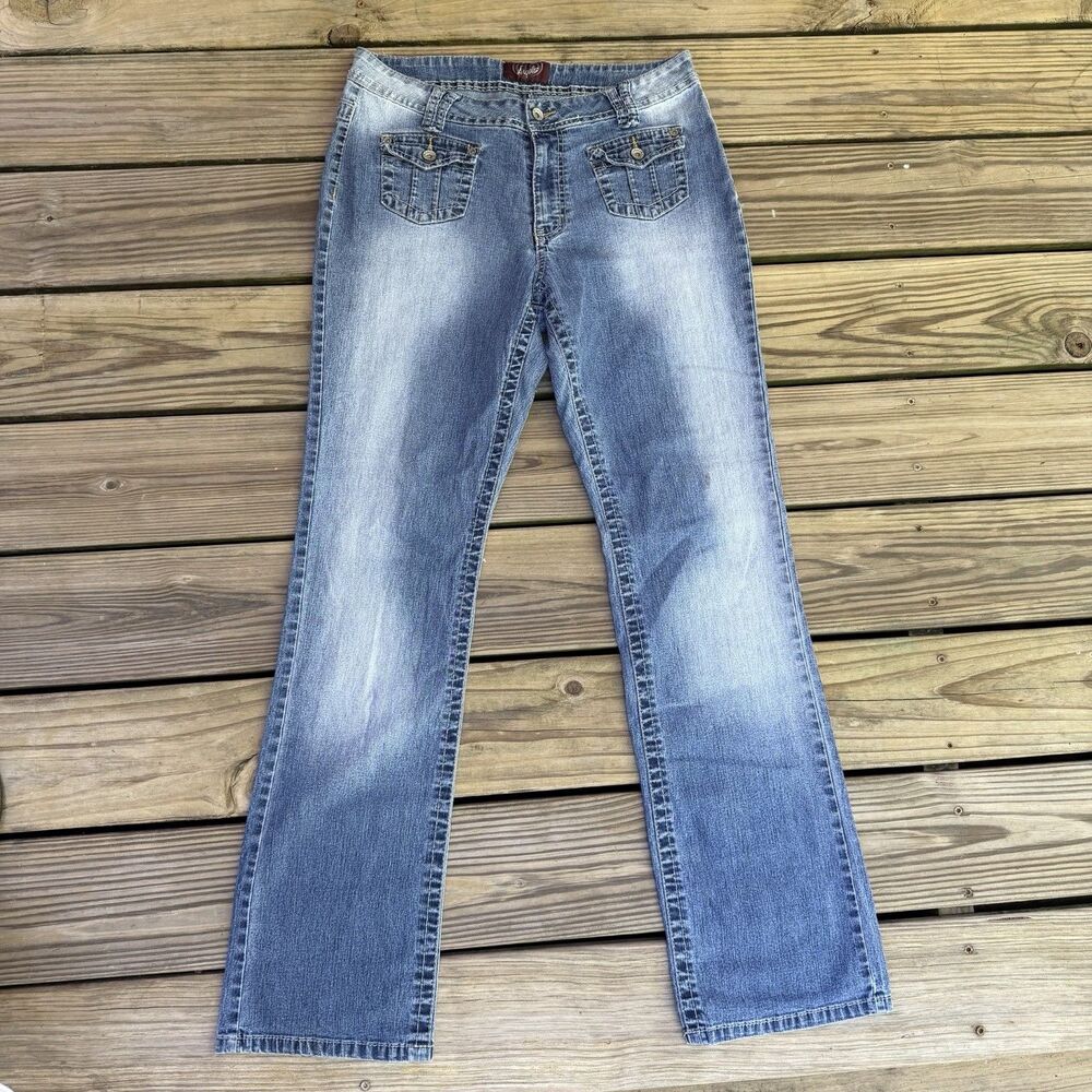 Vintage Angels Women's Size 10 Jeans Low Rise Stretch Blue Denim